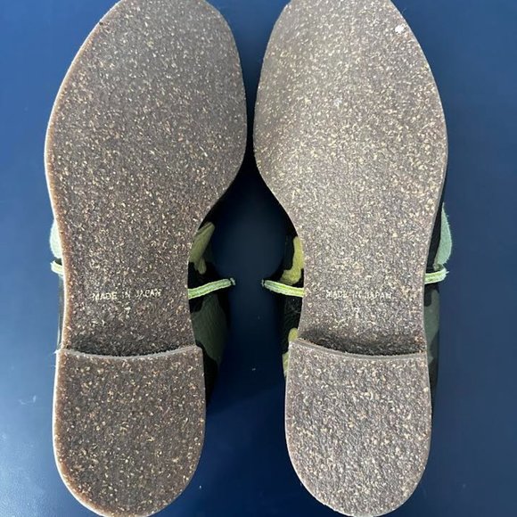 U-Dot Camo Leather Tassel Slip On Loafers - Picture 3 of 3